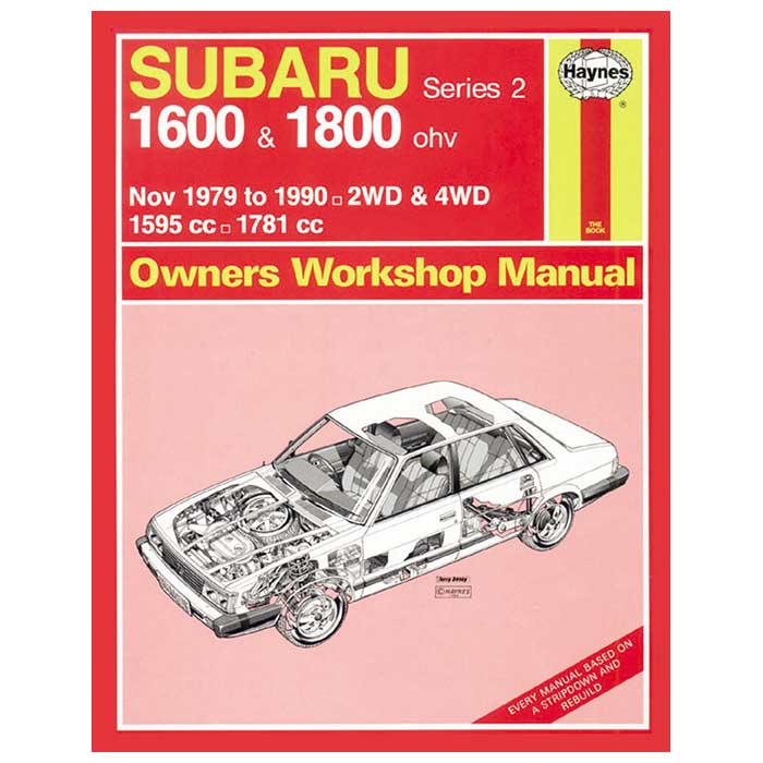 Haynes, Subaru 1600/1800 Reparationshåndbog (1979-1990)