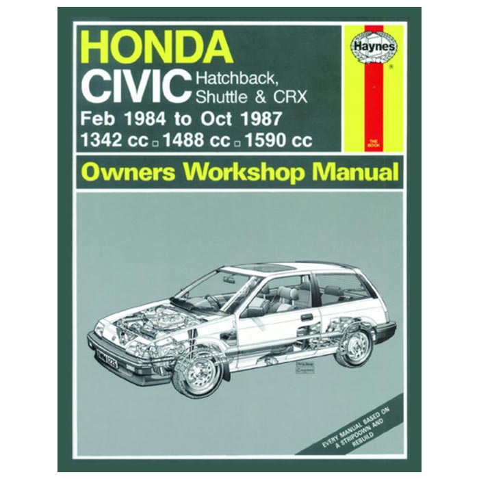 Haynes, Honda Civic 1984-1987 Reparationshåndbog (Engelsk)