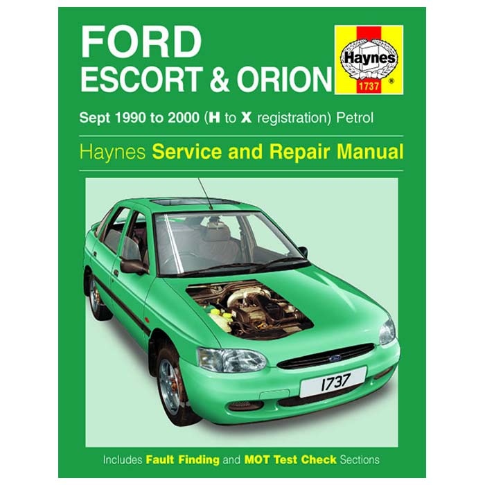 Haynes, Ford Escort & Orion 1990-2000 Reparationshåndbog