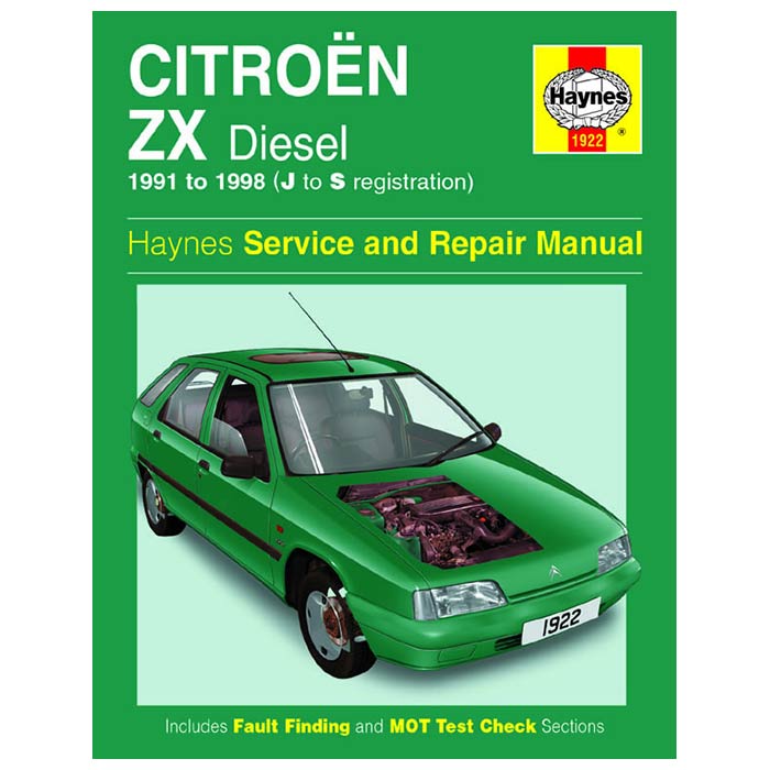 Haynes, Citroën ZX Diesel Guide 1991-1998