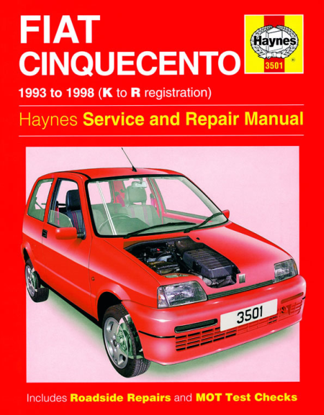 Haynes, Fiat Cinquecento 1993-1998 Værkstedsmanual