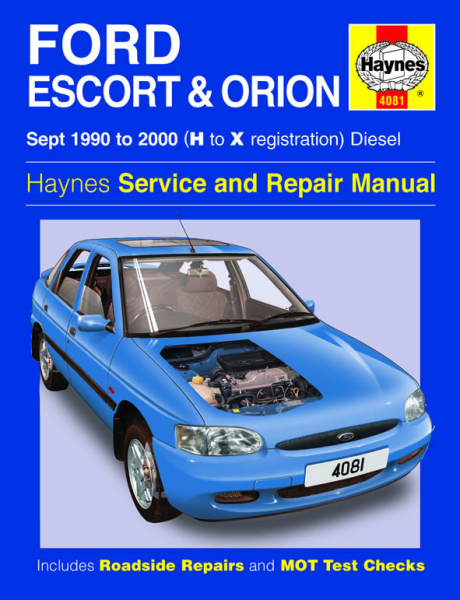 Haynes, Guide: Ford Escort & Orion Diesel (1990-2000) Reparationsmanual