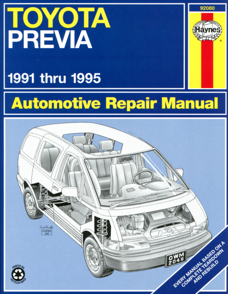 Haynes, Toyota Previa Reparationsguide 1991-1995