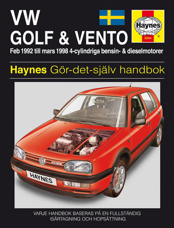 Haynes, VW Golf III/Vento 92-98 Reparationsmanual (Svensk)