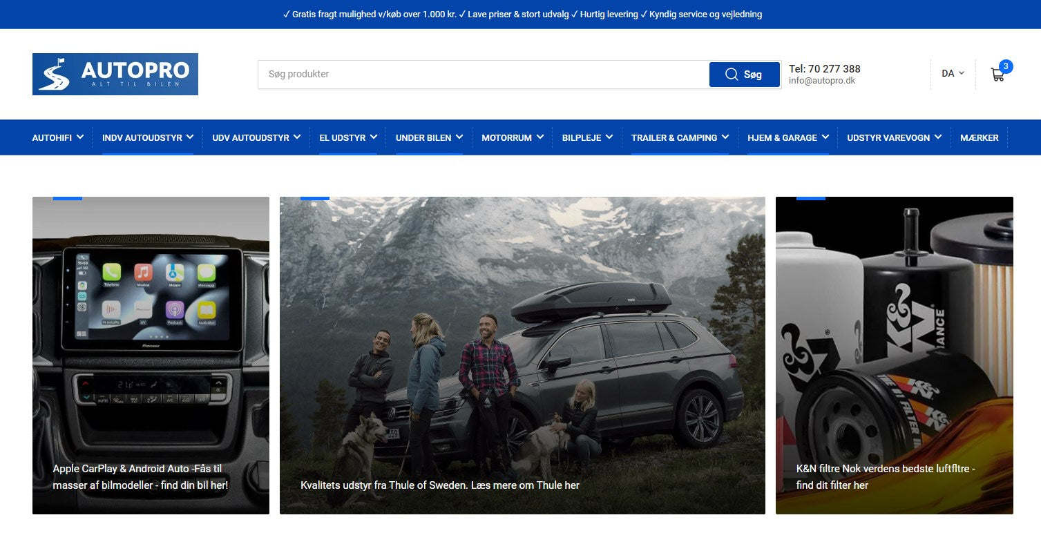 AutoPro.dk - Alt i biludstyr og tilbehør