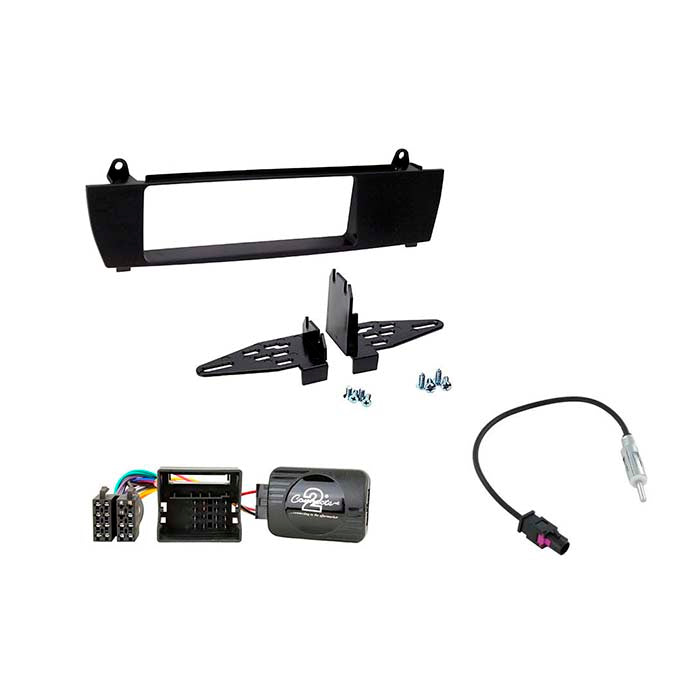 Connects2, BMW X3 Monteringskit 2004-2010 med Ratstyring og Antenne Adapter