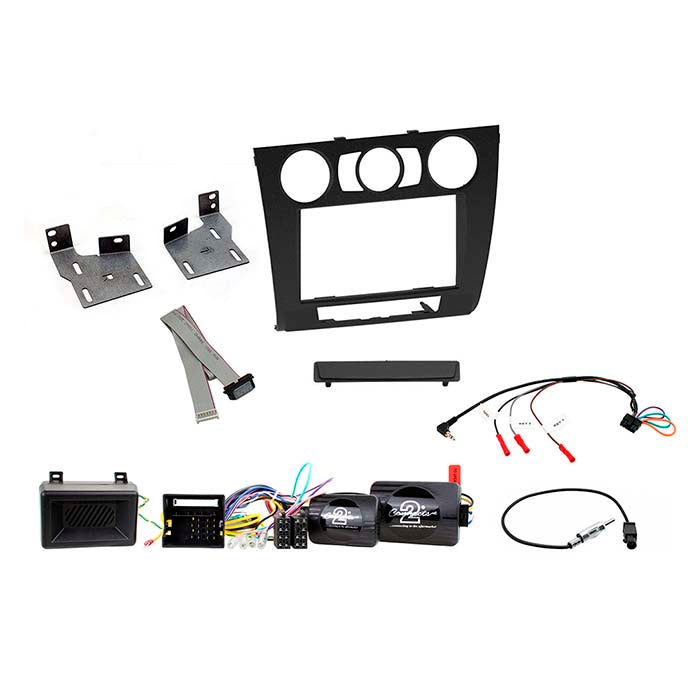 Connects2, BMW 1-Serie 2-DIN Kit (E8x 2007-2013) med Air Condition