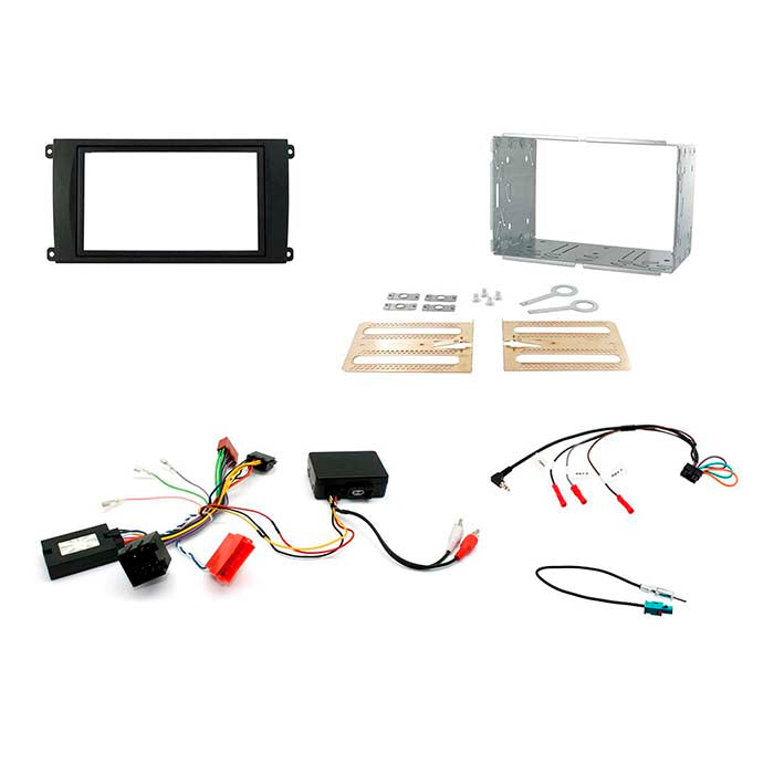 Connects2, Porsche Cayenne 2002-2007 2-DIN Kit med PCM2.1 & Fiberoptik