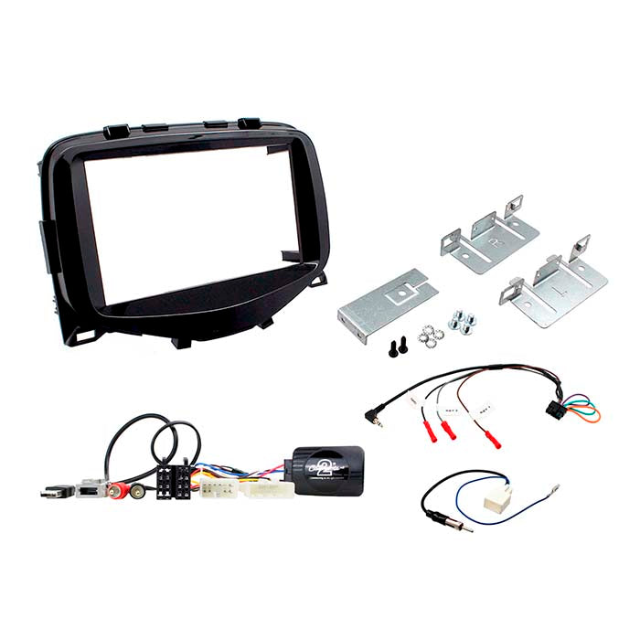 Connects2, Toyota Aygo Stereo Installationskit 2014-2018 - Piano Sort