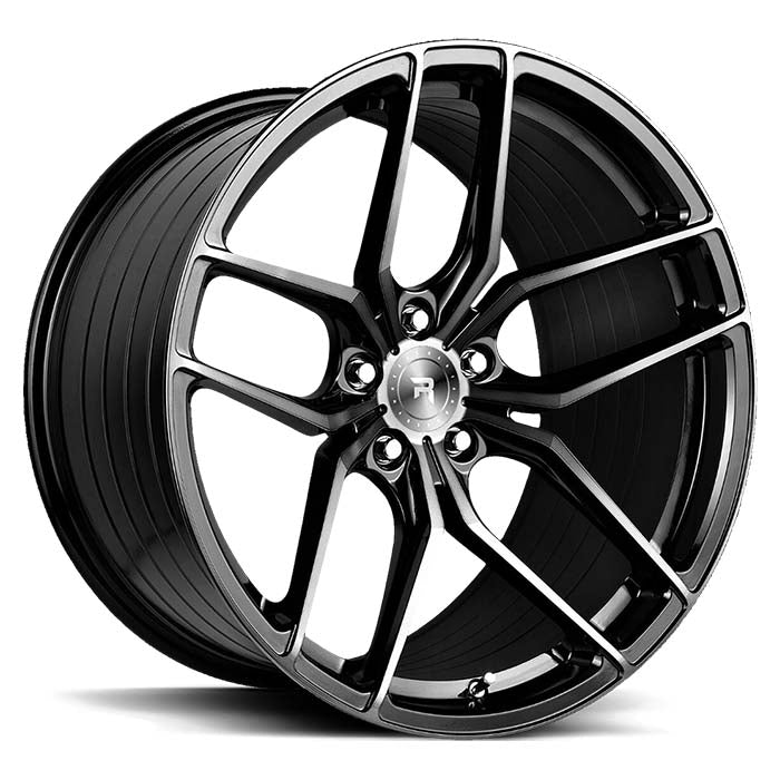 Rautamo, R8 Glossy Black Wheel 10x20 5/112 ET45 CB66.6