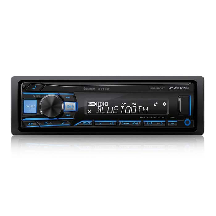 Alpine, Bilradio Pro med Bluetooth, USB og AUX