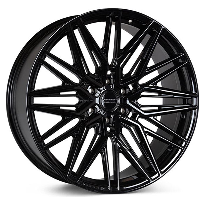 Vossen, HF65 10x24 Gloss Black 6/135 ET25